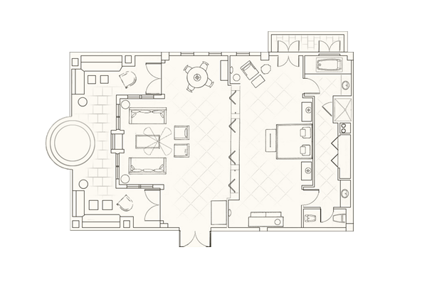 Adonis/Aphrodite Suites Layout