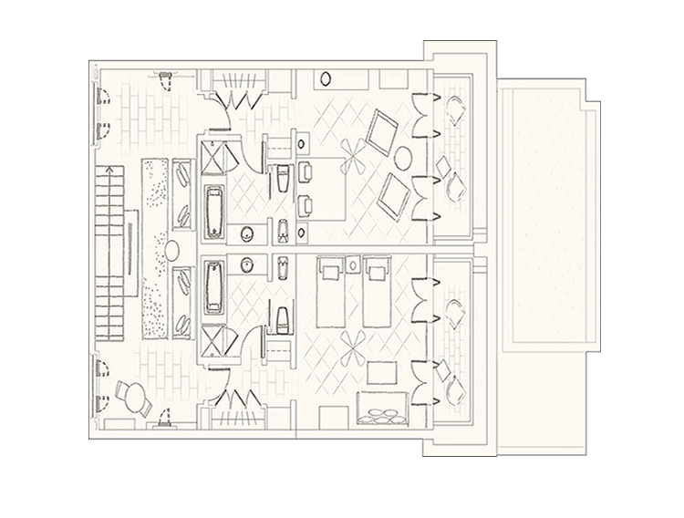 Andromeda Residence With Pool Layout