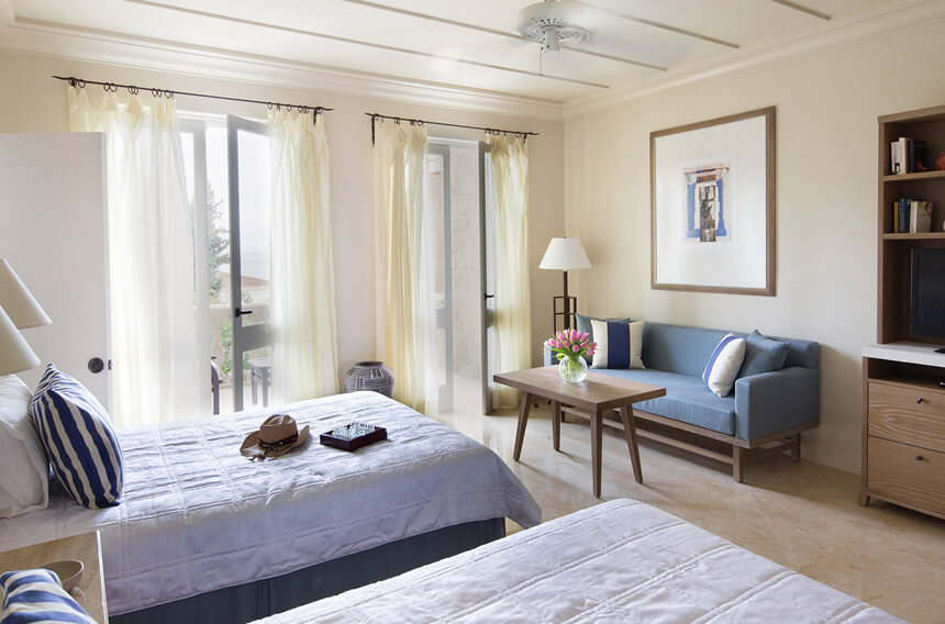 Interconnecting Junior Suite with Pool & Garden Studio with Sea View