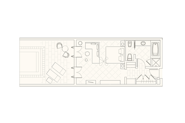 Garden Studio with Pool Layout