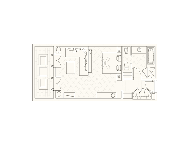 Junior Suite Sea View Layout