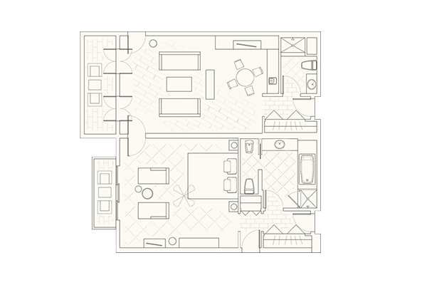One Bedroom Suite Layout