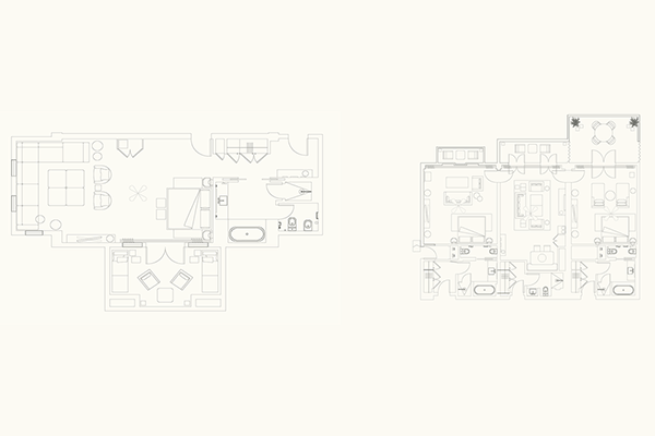 Three Bedroom Suite Layout