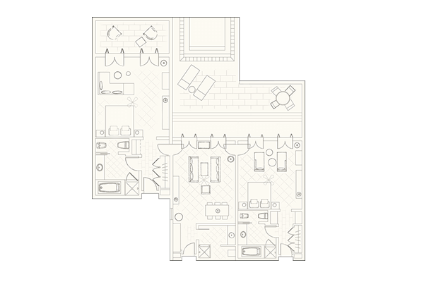 Two Bedroom Suite With Pool Layout