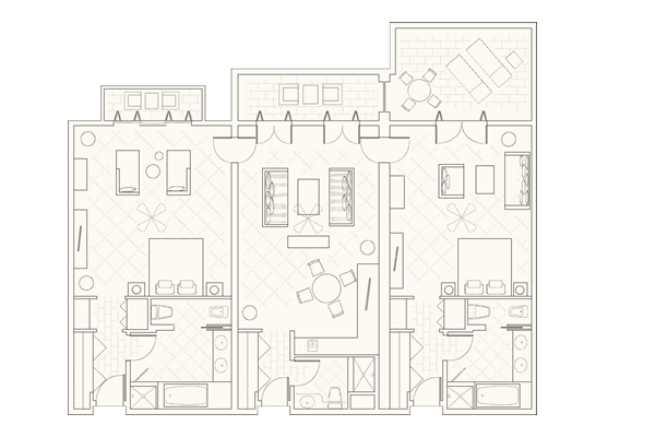 Two Bedroom Suite Layout