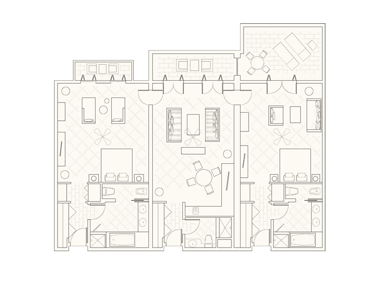 Two Bedroom Suite Layout
