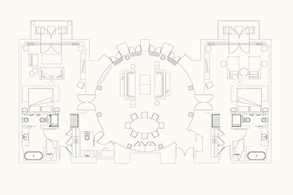 Anax Suite - Two Bedroom Layout