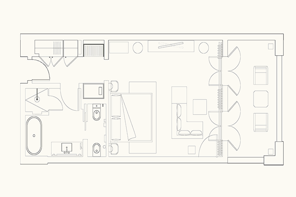 Garden Studio Suite Layout