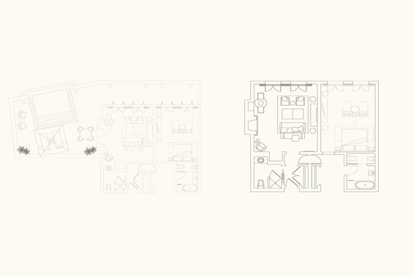 One Bedroom Suite Layout