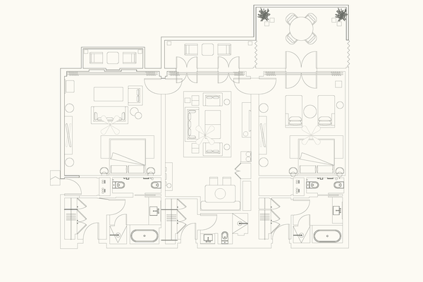 Two Bedroom Suite Layout